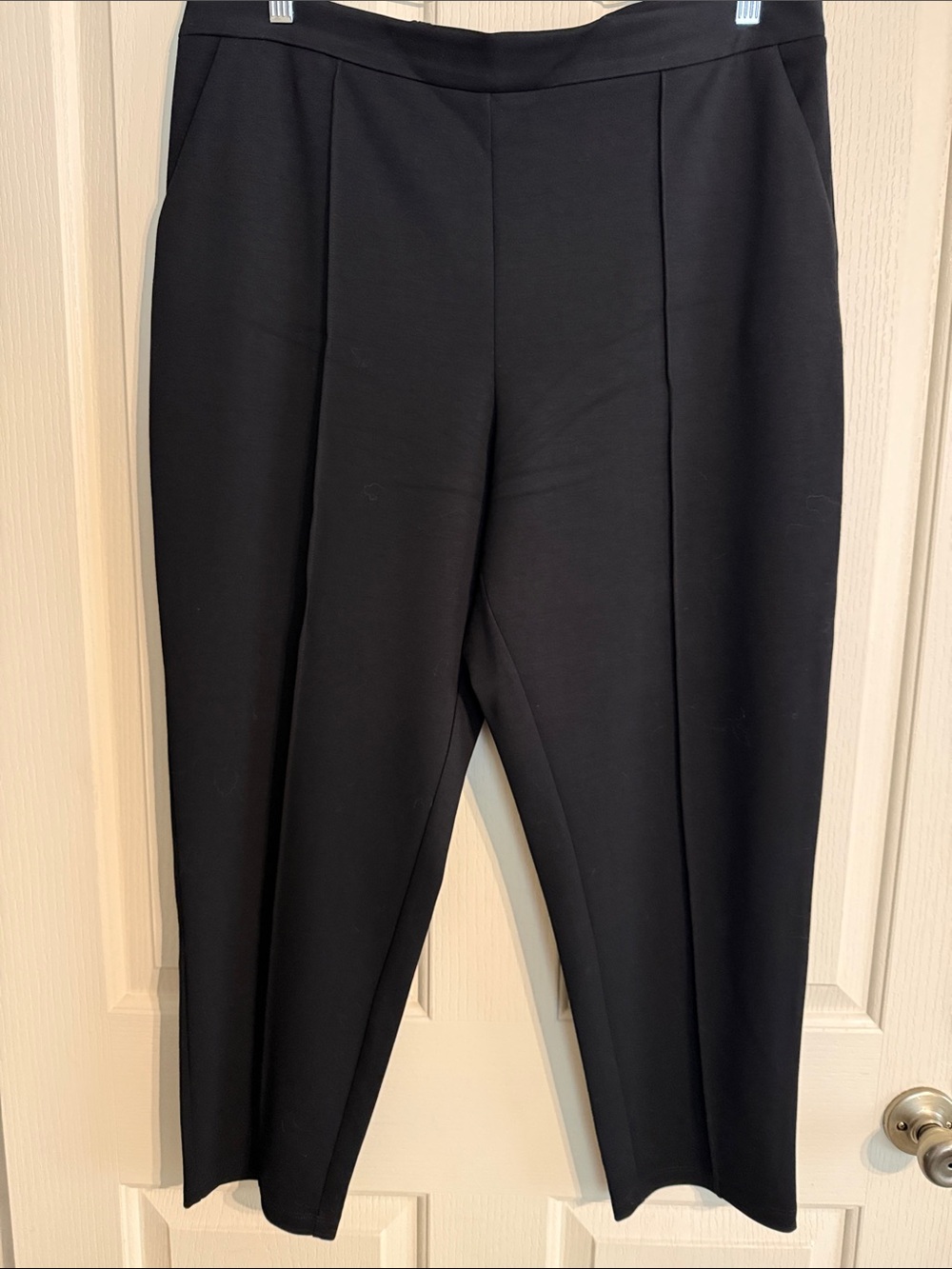 Banana Republic Black Straight-Leg Ponte Pants